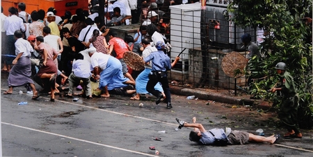 Adrees Latif schoss dieses Bild des sterbenden Videojournalisten Kenji Nagai in Myanmar