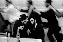 Leonard Freed: Israel, 1972, Jerusalem, Hassidic Jews celebrating