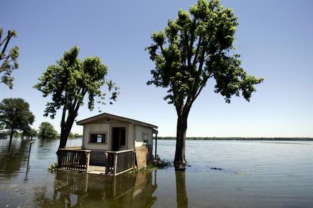 Überschwemmungen in den USA, Juni 2008 (Keystone)