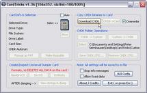 Die Entwickler des CHDK lassen Laien nicht allein: Cardtricks formatiert nicht nur die SD-Karte mit dem korrekten Format und macht sie bootable, sondern integriert auch den Download der gehackten Firmware.