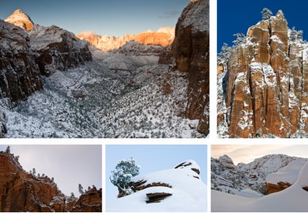 Zion Nationalpark, im Westen Utahs. Klick für Vollbild. (© 2008 Peter Sennhauser)