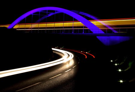 Nachtfotografie-Farbabstraktion: Unsichtbare Grafik