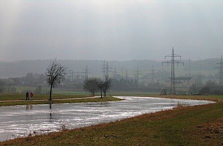 Flusslandschaft: Bemerkenswerte Stimmung
