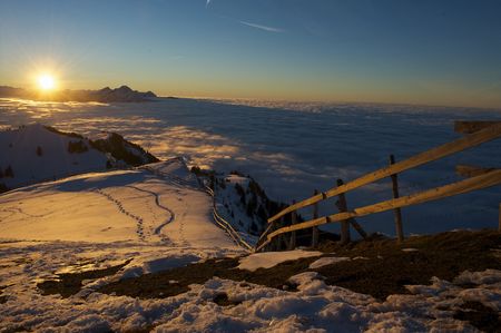 Sonnenuntergang: Die Berg-Königin kippt