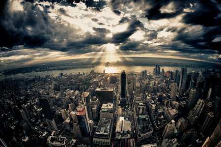 Dramatische Skyline: Vor Ort - mit Kamera