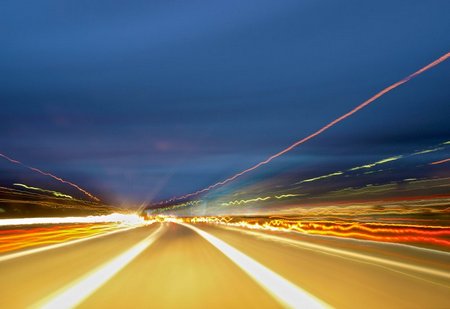 Konzeptfoto: Geschwindigkeit als Ausdruck