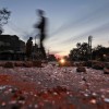 Nach Protesten gegen die Vergewaltigung eines siebenjährigen Mädchens in Neu Delhi, Indien (Keystone / AP Photo / Altaf Qadri)