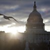 Sonnenaufgang über Washington D.C., USA (Keystone/AP Photo/J. Scott Applewhite)