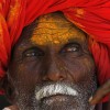 Porträt eines Gläubigen, Maharashtra, Indien (AP Photo/Rajanish Kakade)