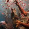 Das farbenprächtige Holi Fest in Bangalore, Indien (Keystone/AP Photo/Kevin Frayer)