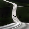 A backlit State Road in Remlingen, Germany