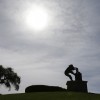 Statue für einen Weinpresser in Napa Valley, USA (Keystone/AP Photo/Eric Risberg)