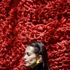 Orly Gender und ihre Installation in New York, USA (Keystone/AP Photo/Bebeto Matthews)