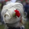 Rote Nelke zum 1. Mai in Lissabon, Portugal (Keystone/AP Photo/Francisco Seco)