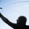 Fensterputzen im Kanzleramt in Berlin (AP Photo/Markus Schreiber)