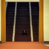 Ein Mann auf den Stufen in der Großen Halle des Volkes in Beijing, China (Keystone/AP Photo/Jason Lee)