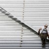 Bauarbeiter in Philadelphia, USA (Keystone/AP Photo/Matt Rourke)