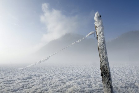 Winter in Ennetmoos, Schweiz (Keystone/Urs Flueeler)