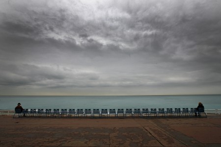 Blick auf das Mittelmeer in Nizza, Frankreich (Keystone/AP Photo/Lionel Cironneau)