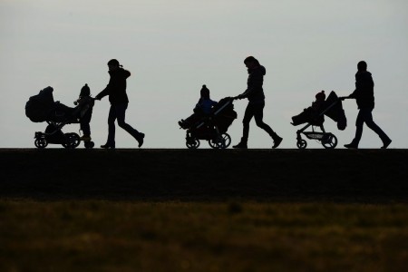 Kinderwagen in Oberhomberg, Deutschland (Keystone/EPA/Felix Kästle)