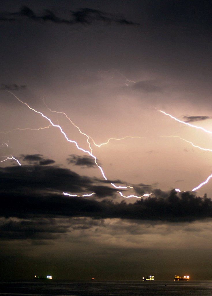 Gewitter am Panamakanal (AP Photo/Tomas Munita, Archiv)