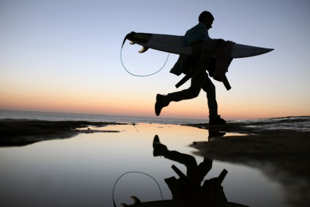 Am Strand von Ericeira, Portugal (Keystone/AP Photo/Francisco Seco)