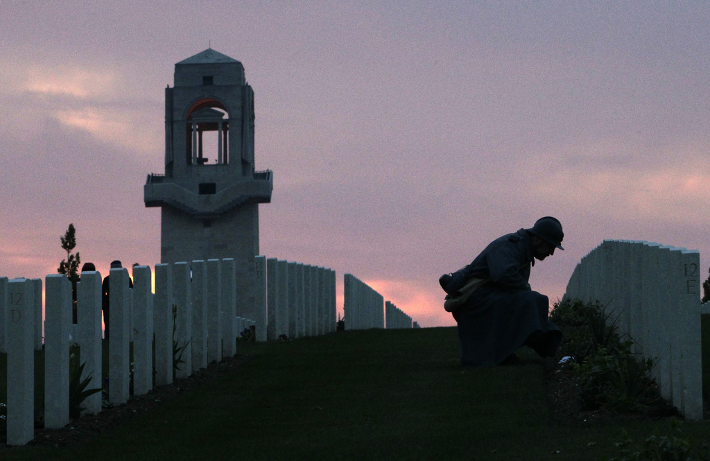 Gedenken an die Kriegsopfer in Villers-Bretonneux, Frankreich (Keystone/AP Photo/Michel Spingler)
