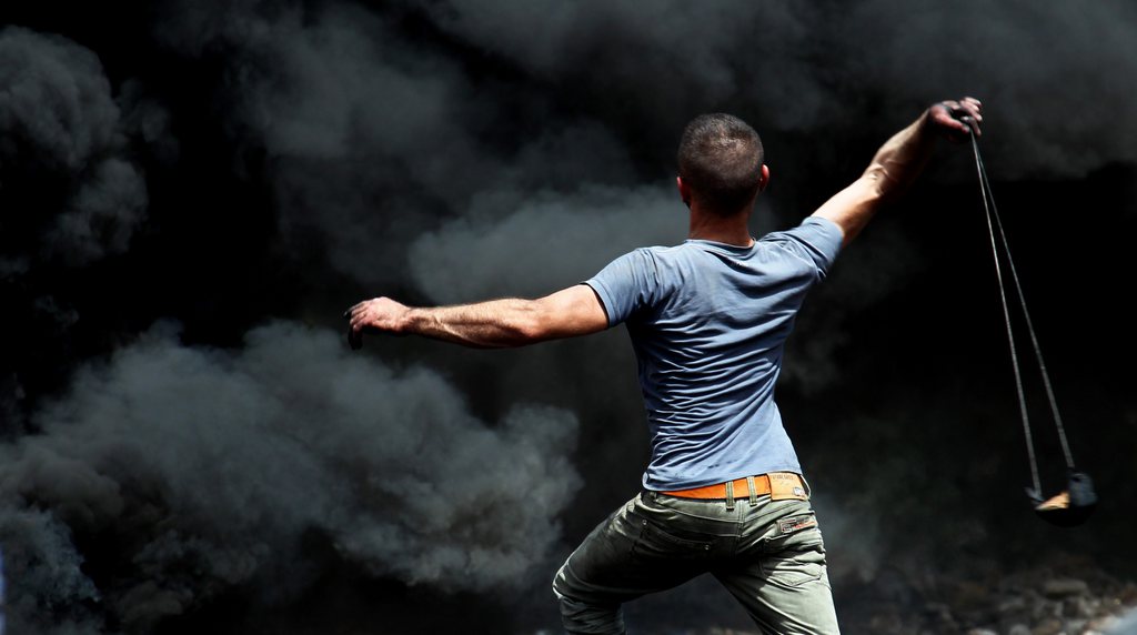 Proteste in Kofr Qadom, Nablus (Keystone/EPA/Alaa Badarneh)