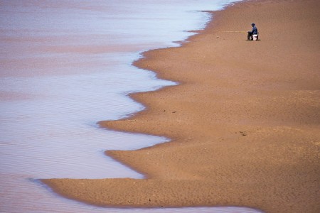 Fischer am Stewiacke River in Scotia, Kanada (Keystone/AP Photo/Andrew Vaughan)
