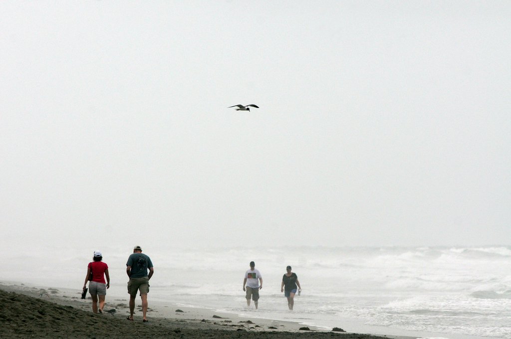 Am Strand von Wrightsville Beach, USA (Keystone/AP Photo/Mike Spencer)