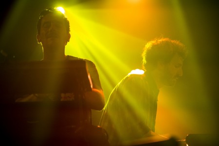 Olivier Bruggemann und Tom Devos in Montreux, Schweiz (Keystone/Anthony Anex)