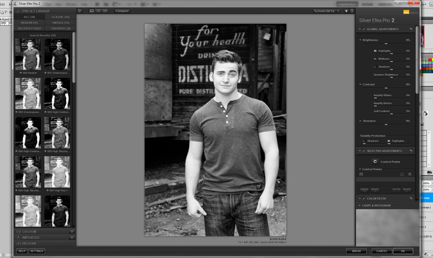 screenshot_silverefex Screenshot Silver Efex Pro 2