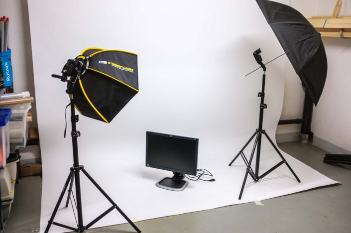 Bildschirm 1 Kellerstudio für Produktfotografie